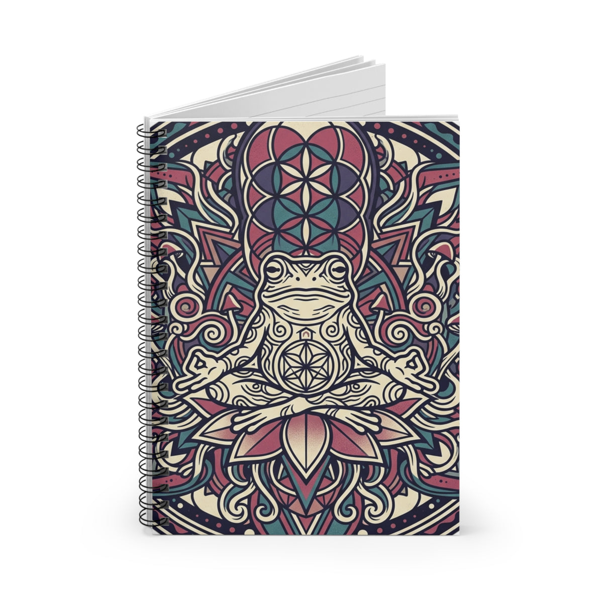 Meditating Frog Spiral Notebook - Ruled Line