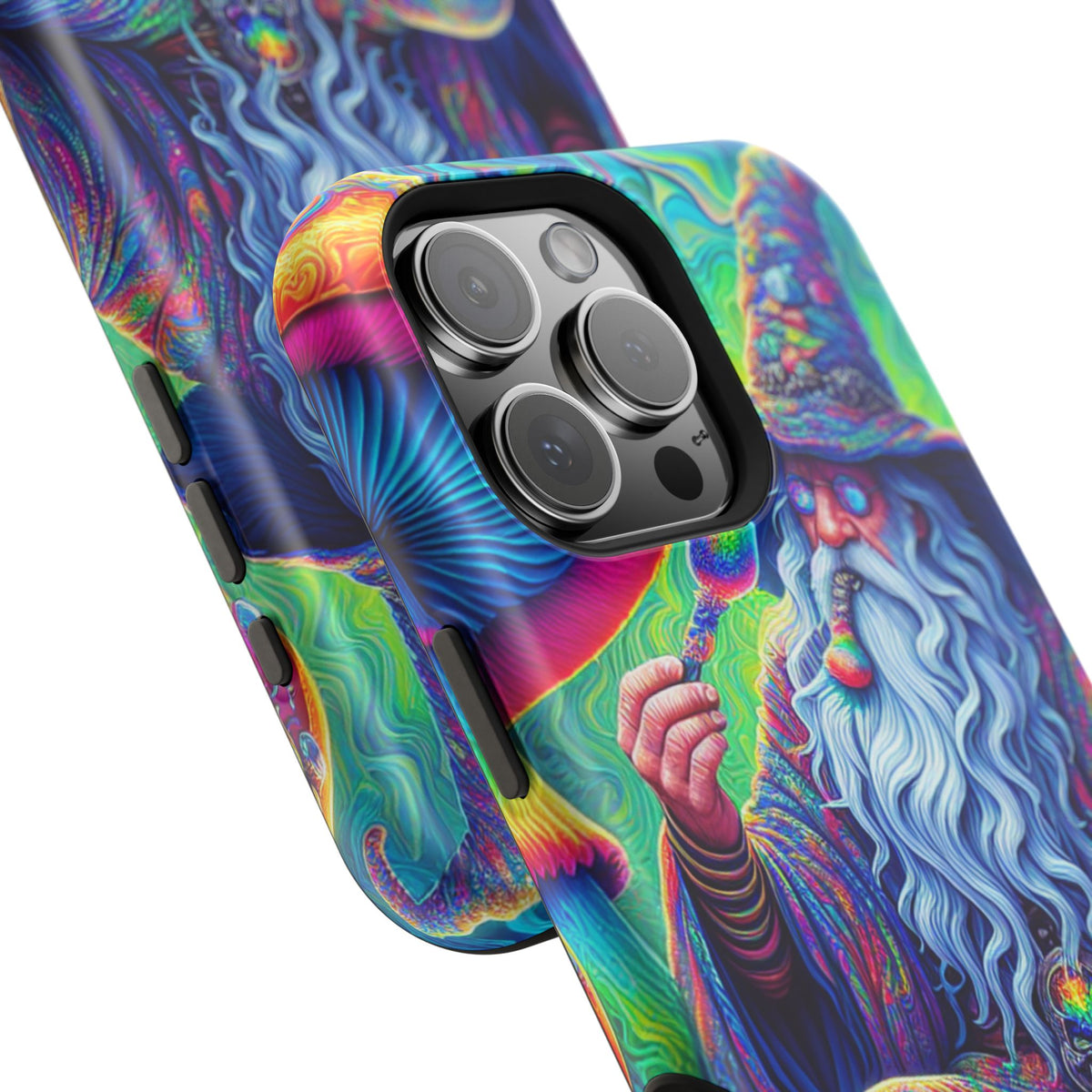 Psychedelic Wizard Phone Case — Impact‑Resistant Protective Cover
