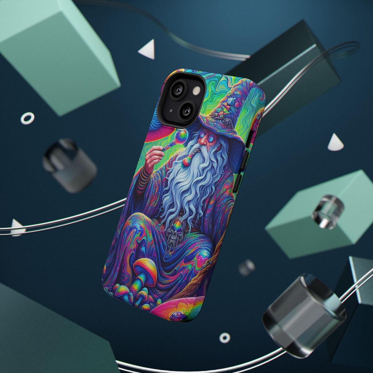 Psychedelic Wizard Phone Case — Impact‑Resistant Protective Cover