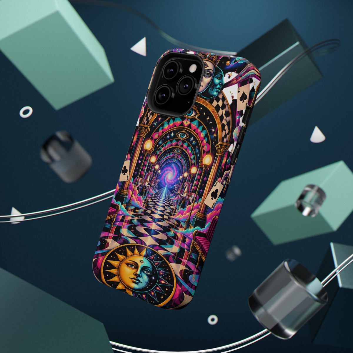 Psychedelic DMT Waiting Room Phone Case — Impact‑Resistant Protective Cover
