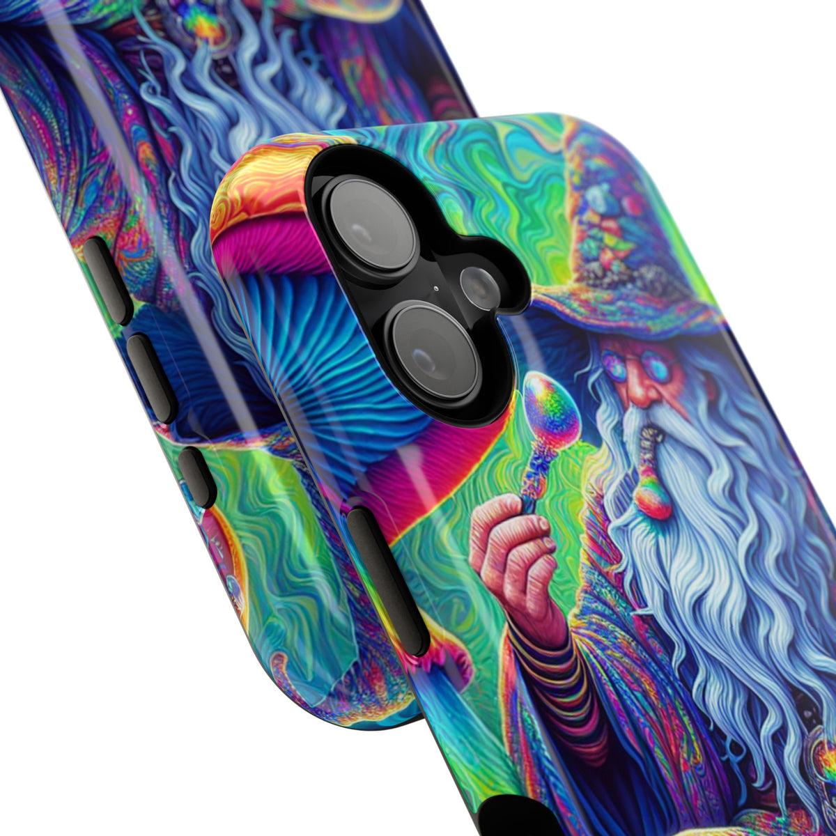 Psychedelic Wizard Phone Case — Impact‑Resistant Protective Cover