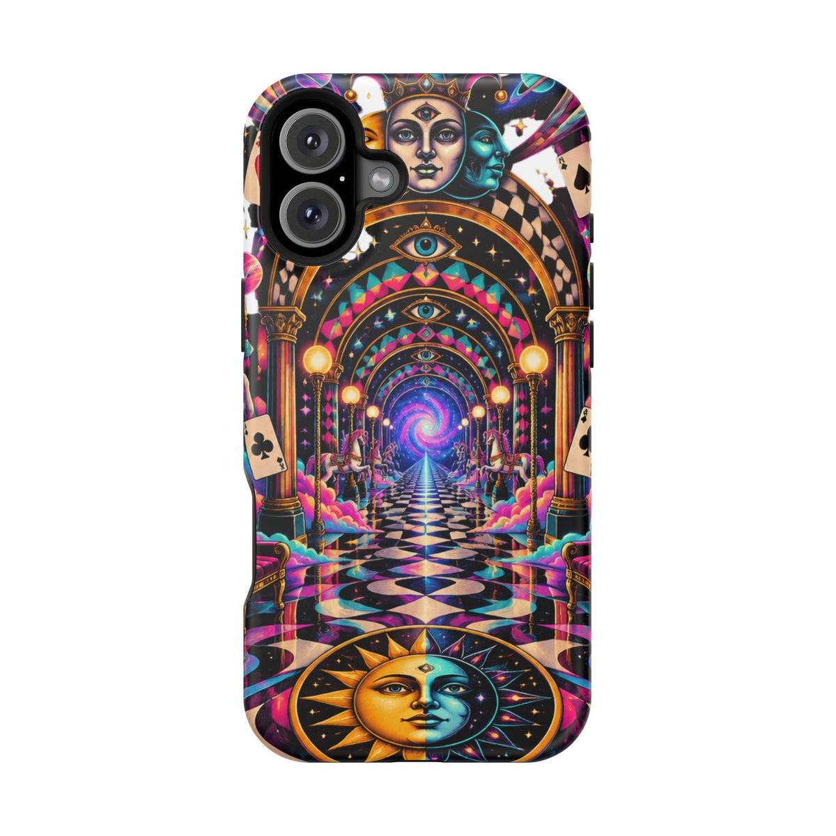 Psychedelic DMT Waiting Room Phone Case — Impact‑Resistant Protective Cover