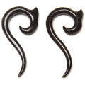 Horn Spiral Drop Gauged Earrings – Organic Ear Hangers