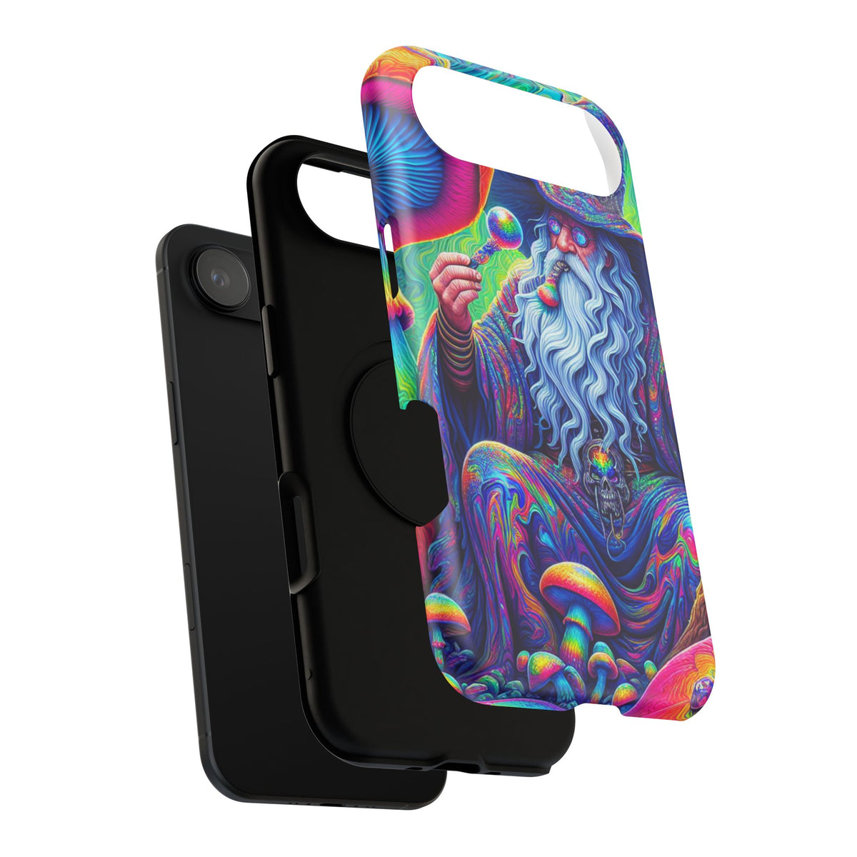 Psychedelic Wizard Phone Case — Impact‑Resistant Protective Cover