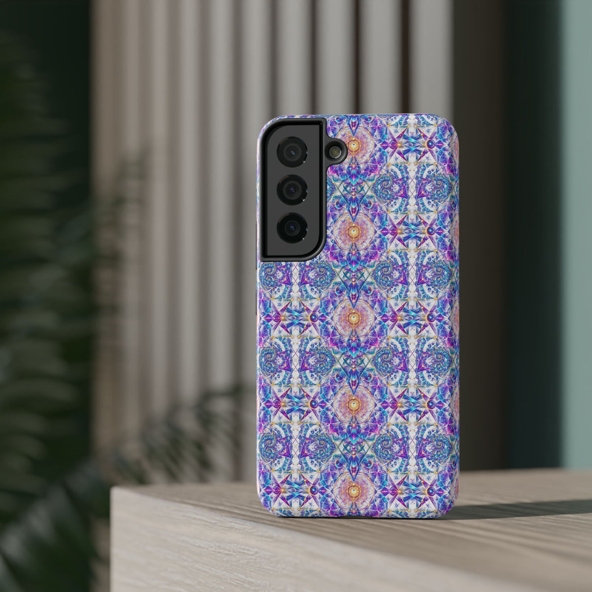Geometric Pattern Phone Case — Protective Cosmic Art iPhone Cover