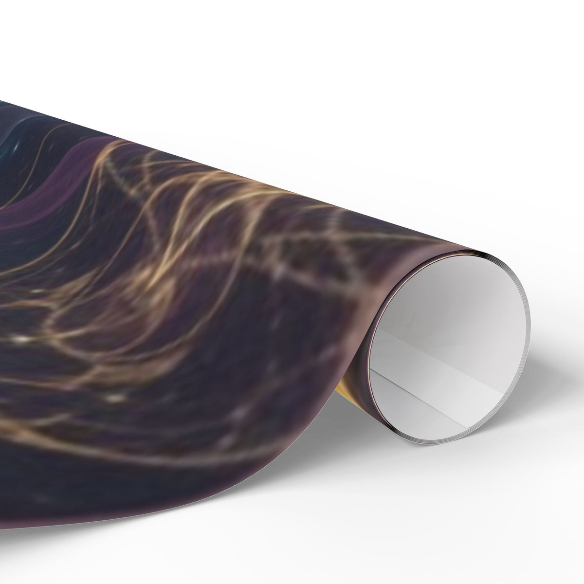 Mystic Galaxy Wrapping Paper – Cosmic Gold Mandala Gift Wrap