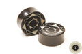 Ebony Wood Ivory-Tone Inlay Plugs – Double Flared