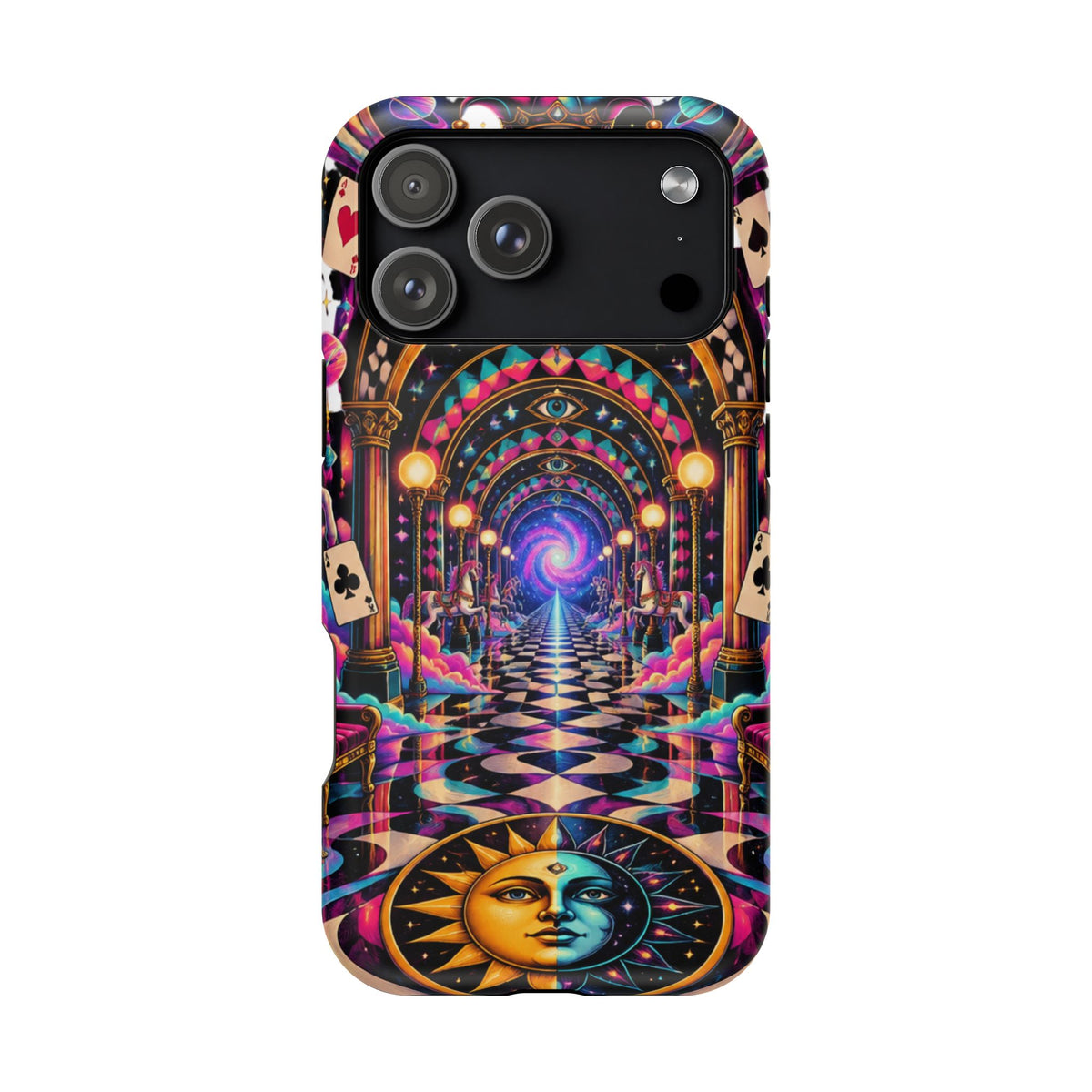 Psychedelic DMT Waiting Room Phone Case — Impact‑Resistant Protective Cover