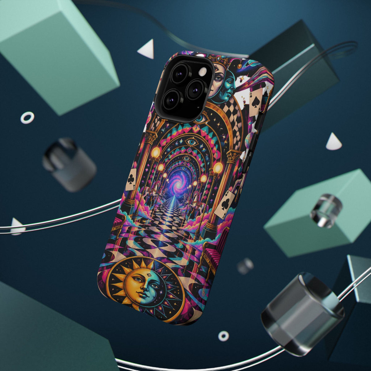 Psychedelic DMT Waiting Room Phone Case — Impact‑Resistant Protective Cover