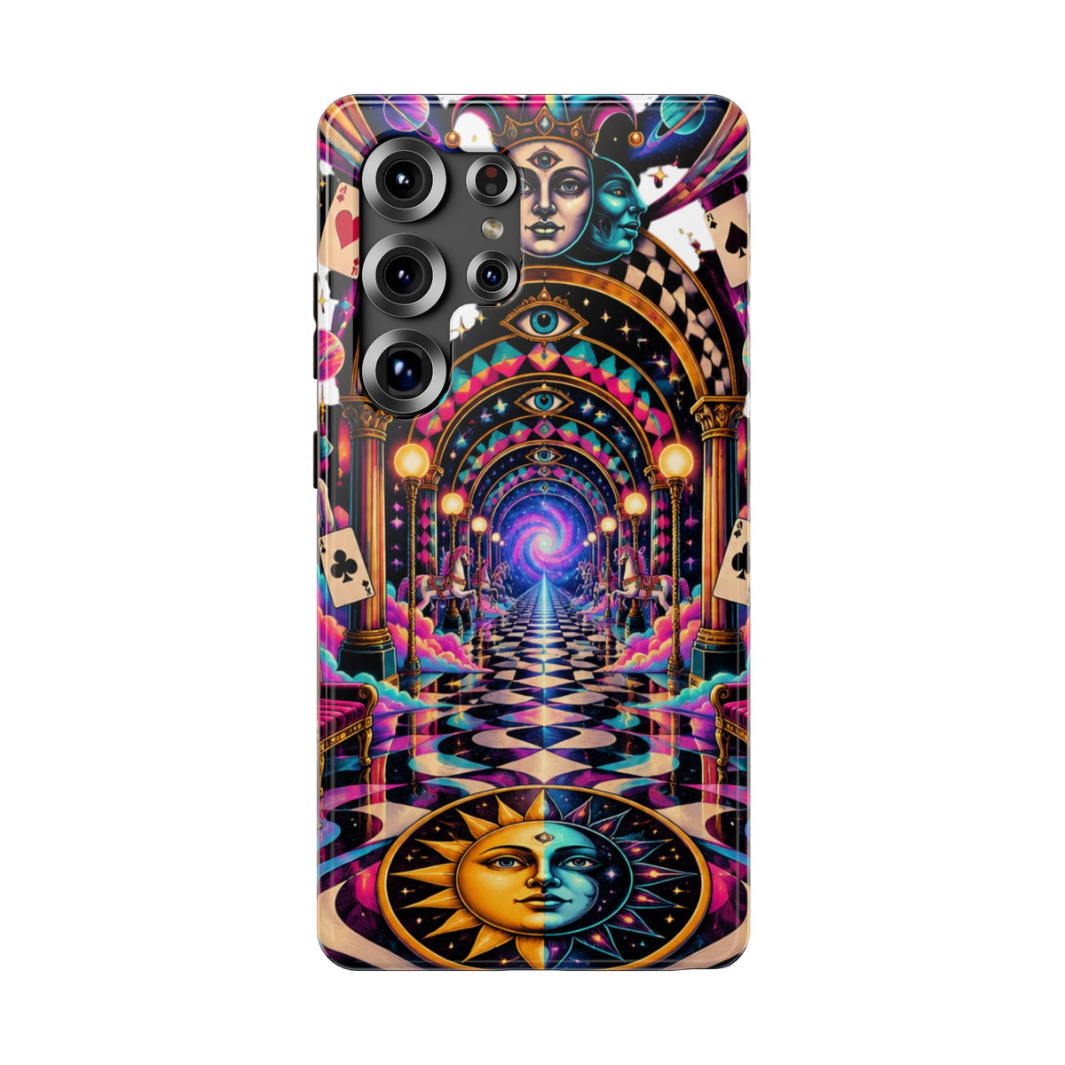 Psychedelic DMT Waiting Room Phone Case — Impact‑Resistant Protective Cover