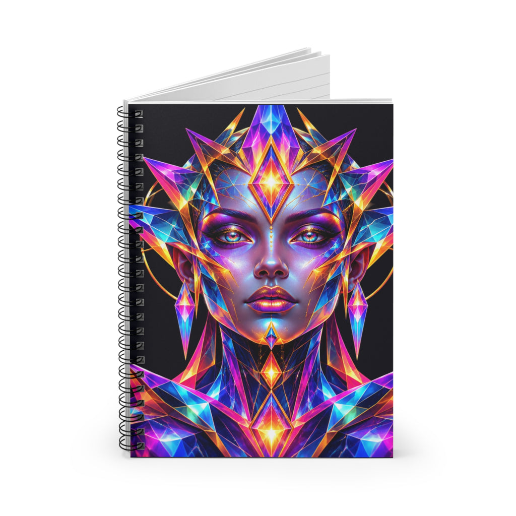 DMT Goddess Spiral Notebook - Ruled Line