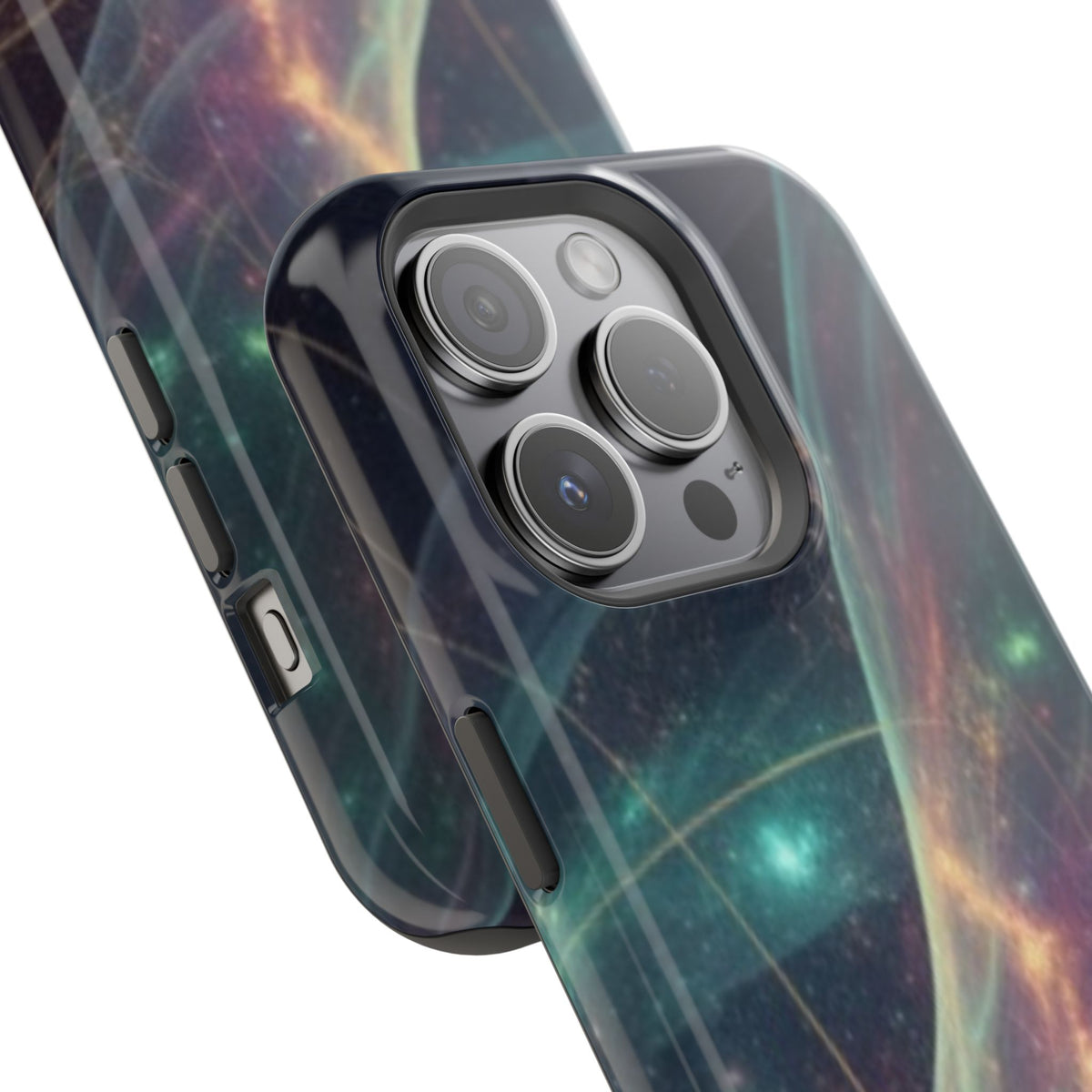 Galaxy Nebula Impact Phone Case — Protective Cosmic Art iPhone Cover