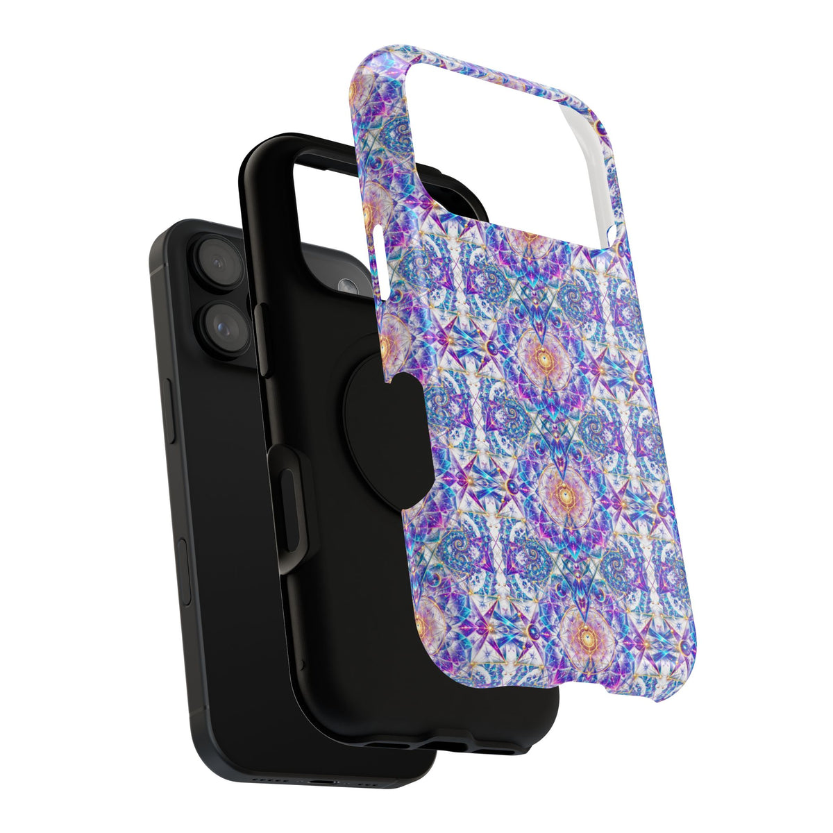 Geometric Pattern Phone Case — Protective Cosmic Art iPhone Cover