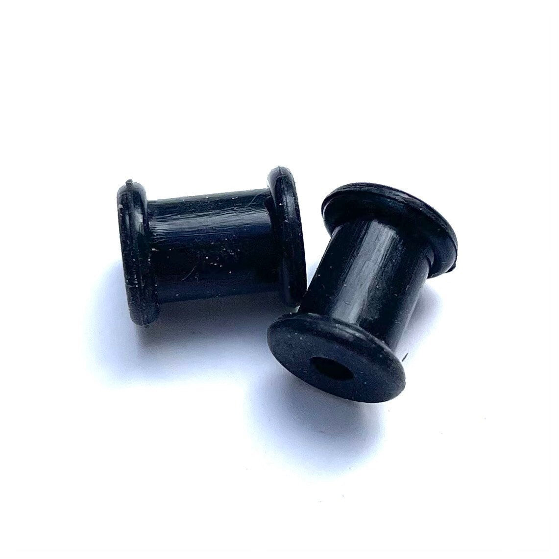 Black Silicone Tunnels – Flexible Ear Gauges
