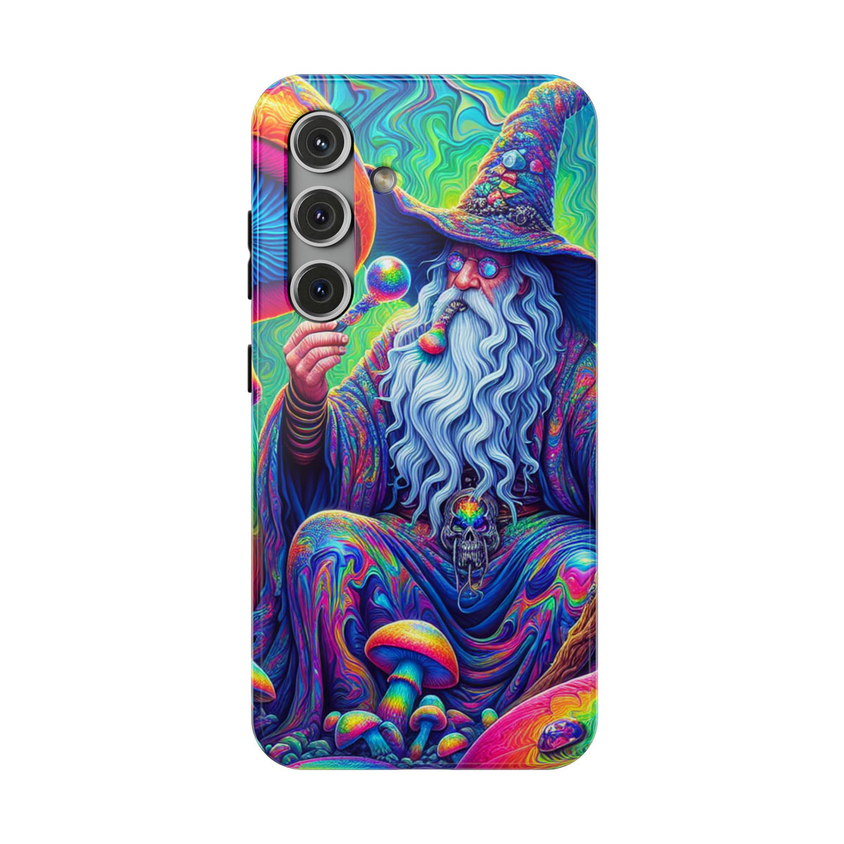 Psychedelic Wizard Phone Case — Impact‑Resistant Protective Cover