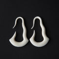 Hand-Carved Bone Hanging Earrings – Organic Gauges