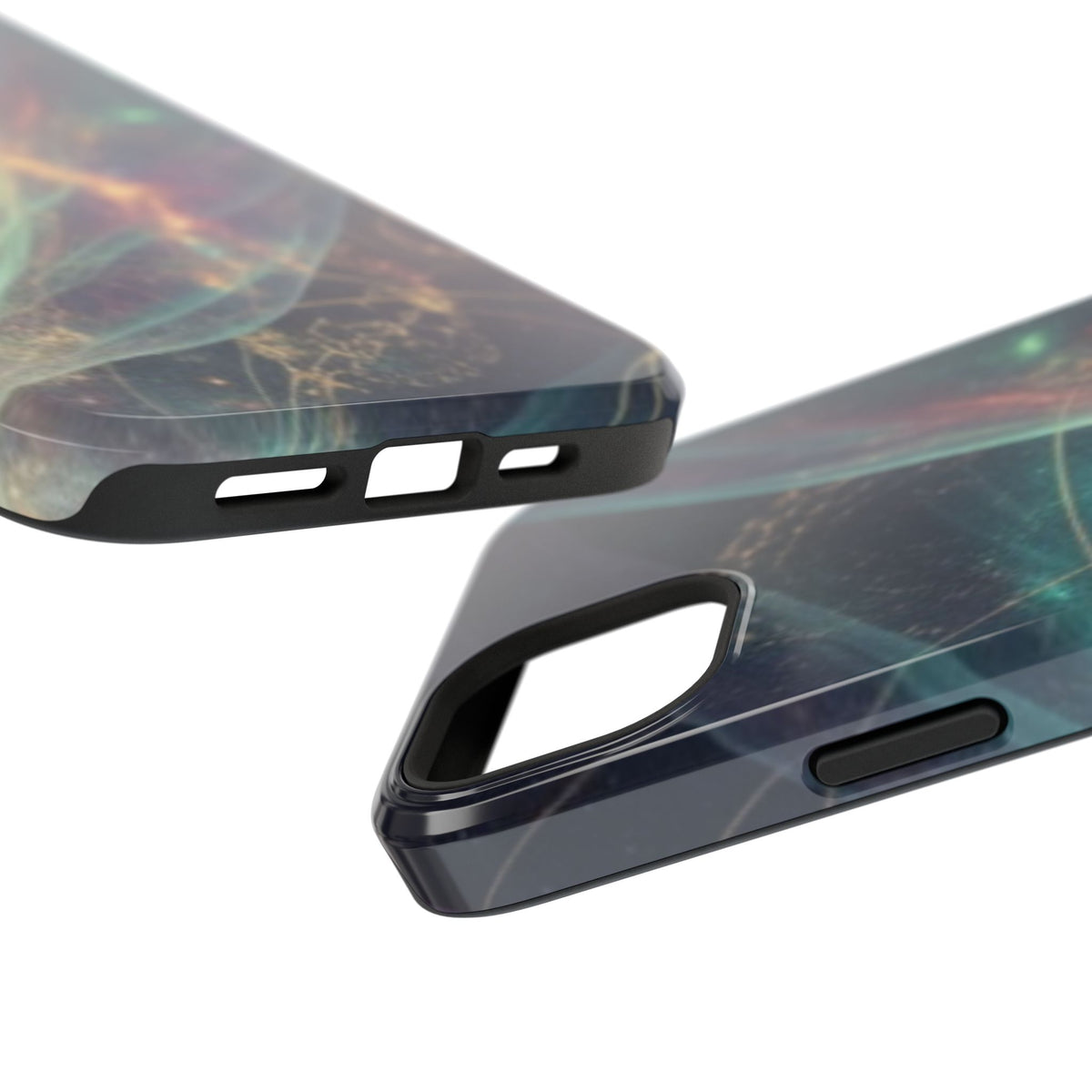 Galaxy Nebula Impact Phone Case — Protective Cosmic Art iPhone Cover