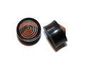Ebony Wood Reversible 3D Cone Plugs – Double Flared
