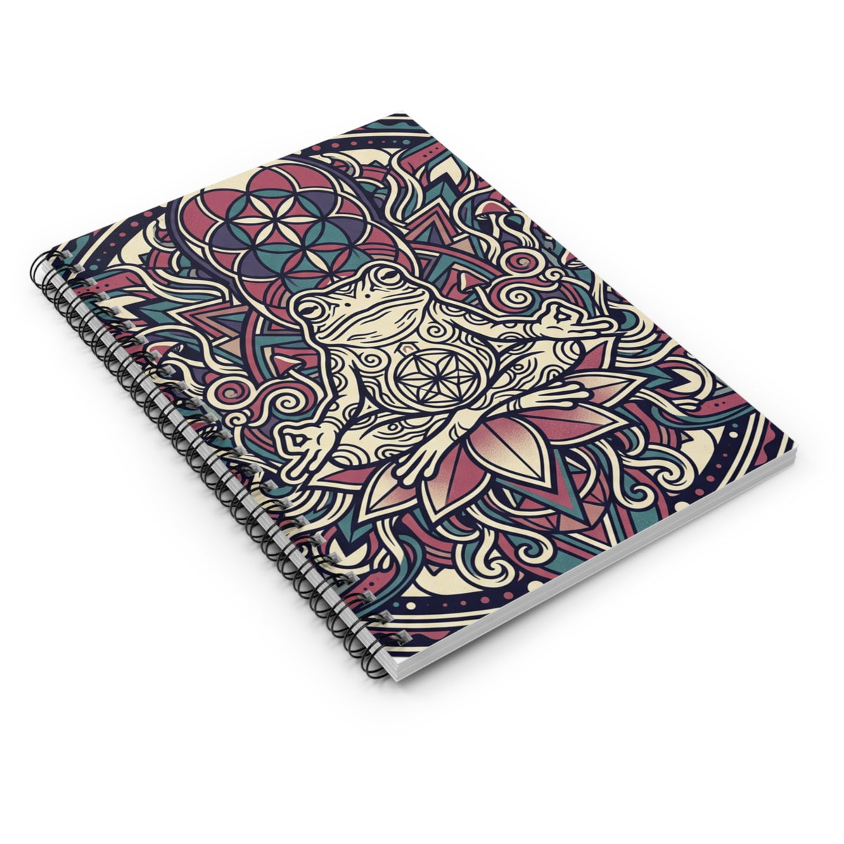 Meditating Frog Spiral Notebook - Ruled Line