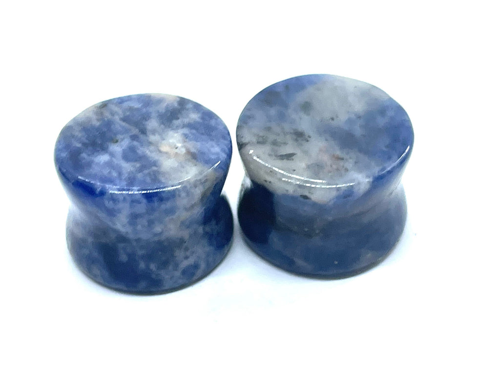 OOAK Sodalite Plugs – 5/8" (16mm)