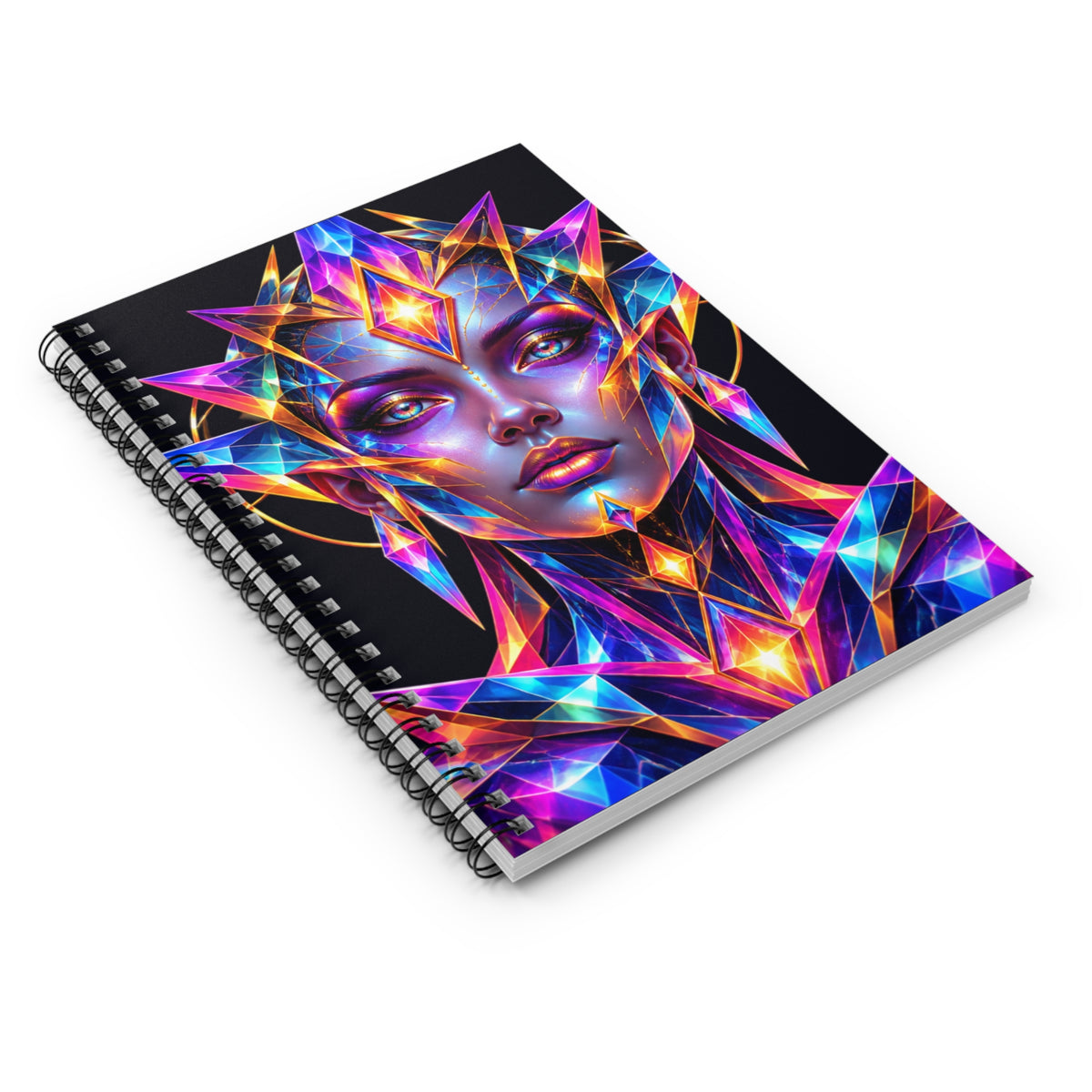 DMT Goddess Spiral Notebook - Ruled Line