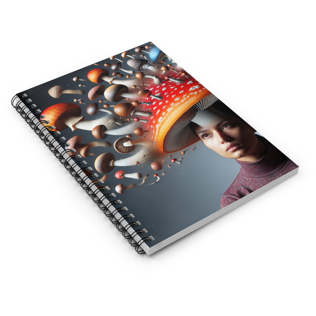 Expand You Mushroom Mind Spiral Notebook - Ruled Line