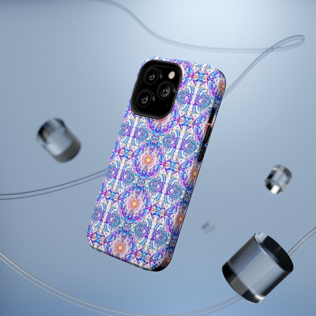 Geometric Pattern Phone Case — Protective Cosmic Art iPhone Cover