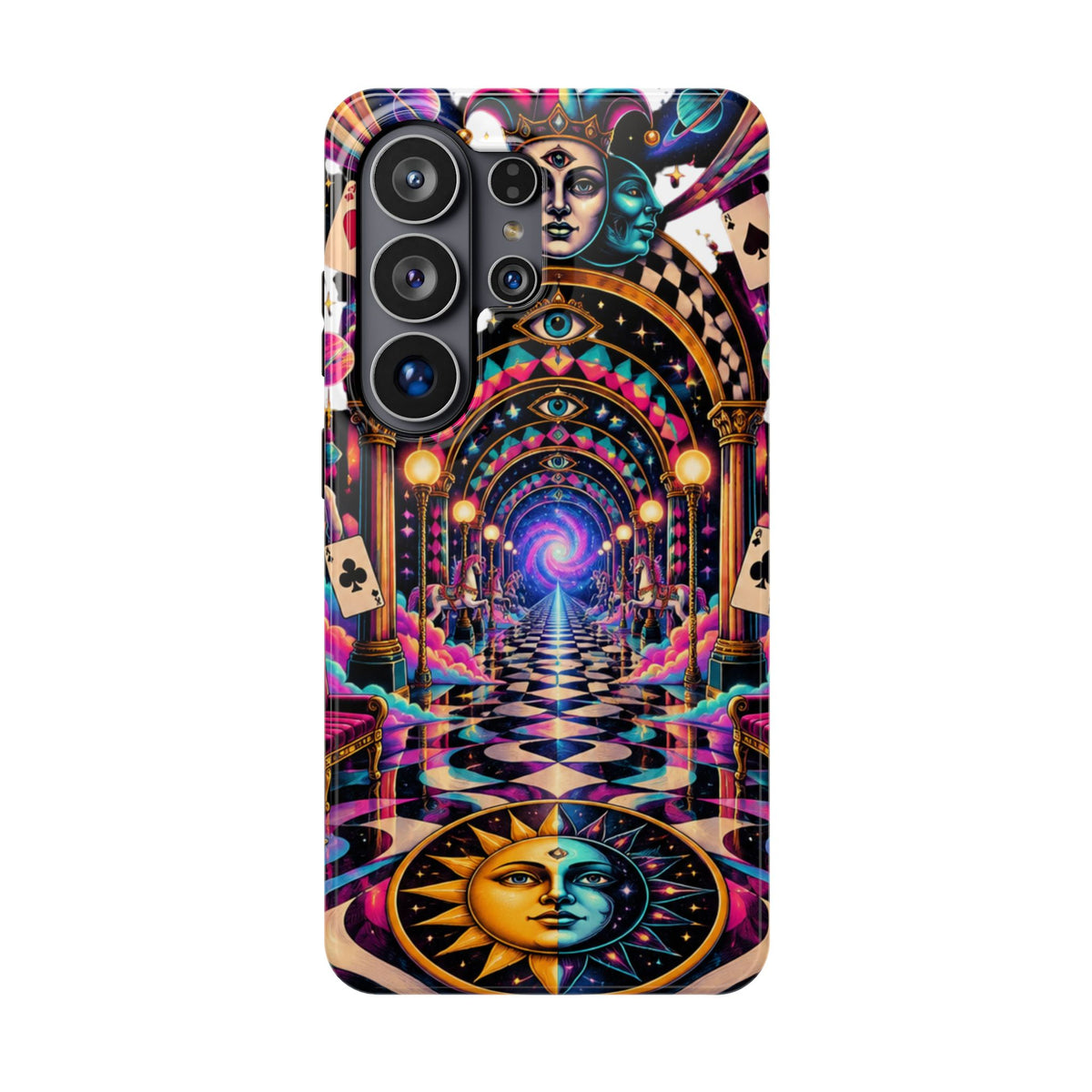 Psychedelic DMT Waiting Room Phone Case — Impact‑Resistant Protective Cover