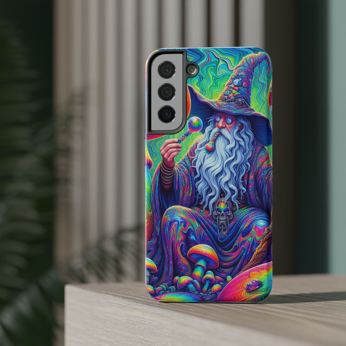 Psychedelic Wizard Phone Case — Impact‑Resistant Protective Cover