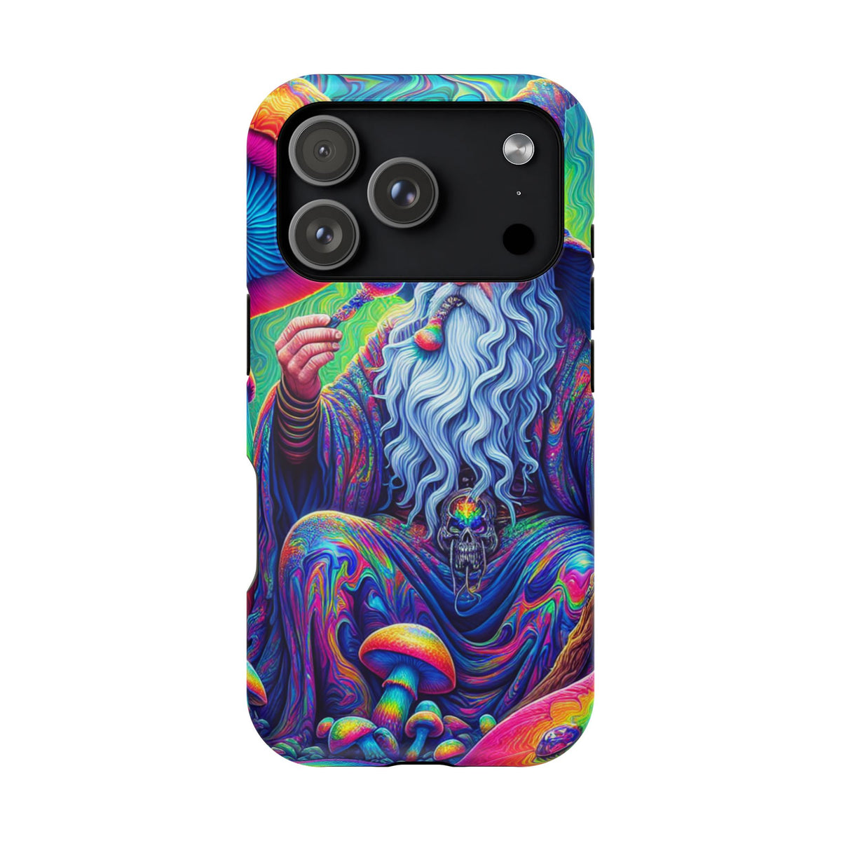 Psychedelic Wizard Phone Case — Impact‑Resistant Protective Cover