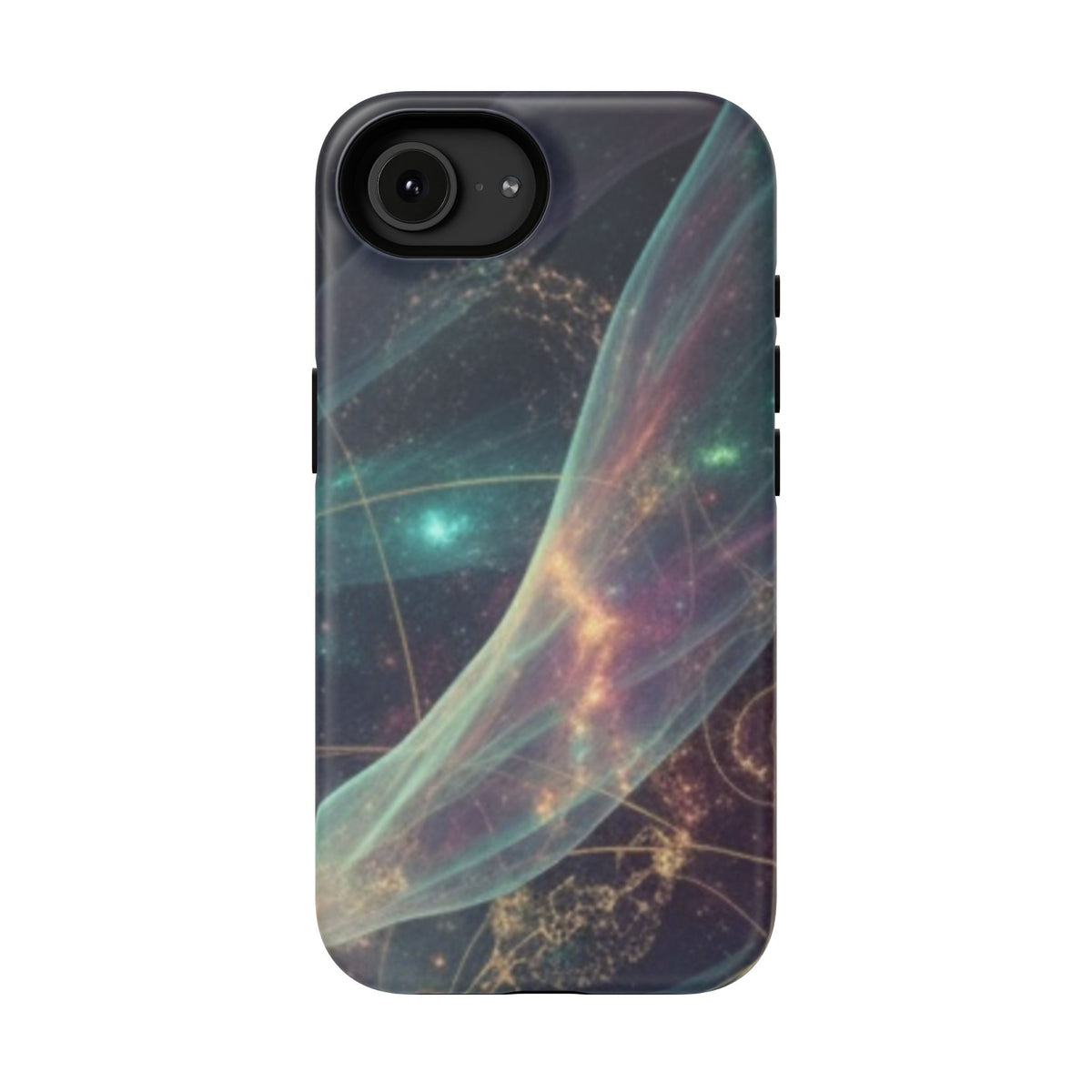 Galaxy Nebula Impact Phone Case — Protective Cosmic Art iPhone Cover