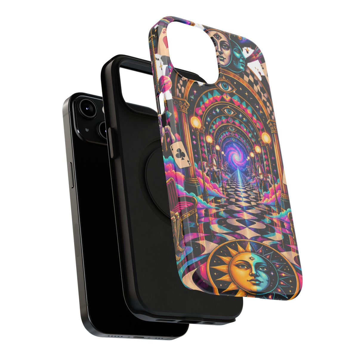 Psychedelic DMT Waiting Room Phone Case — Impact‑Resistant Protective Cover