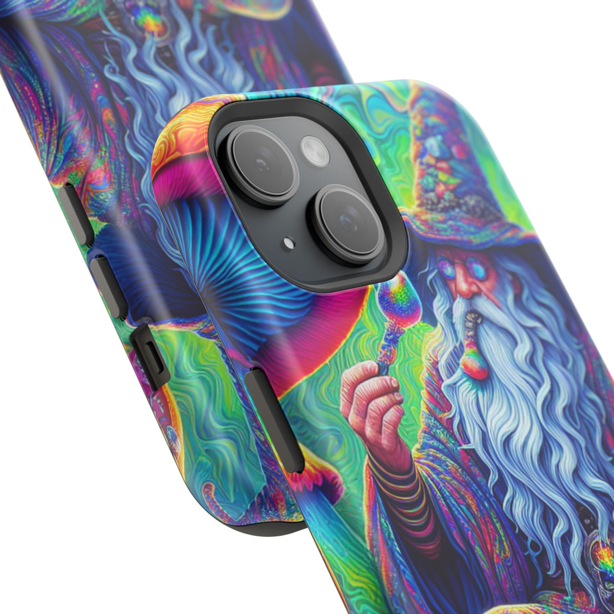 Psychedelic Wizard Phone Case — Impact‑Resistant Protective Cover