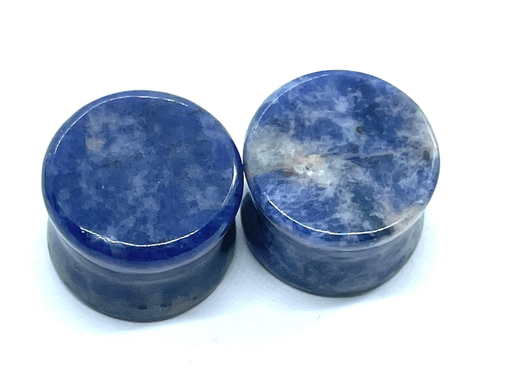OOAK Sodalite Plugs – 5/8" (16mm)