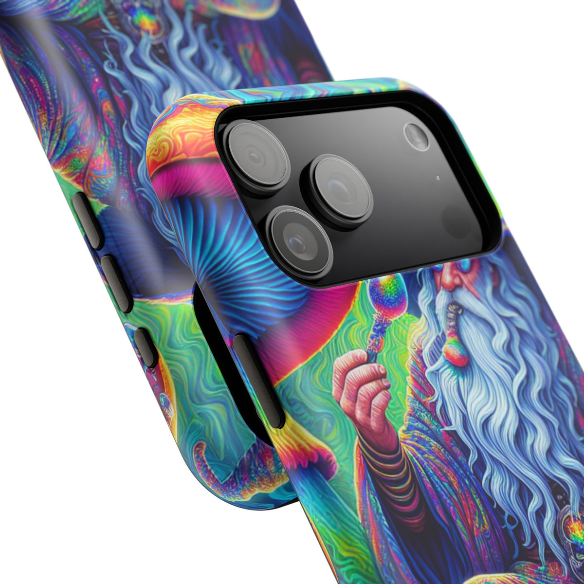 Psychedelic Wizard Phone Case — Impact‑Resistant Protective Cover