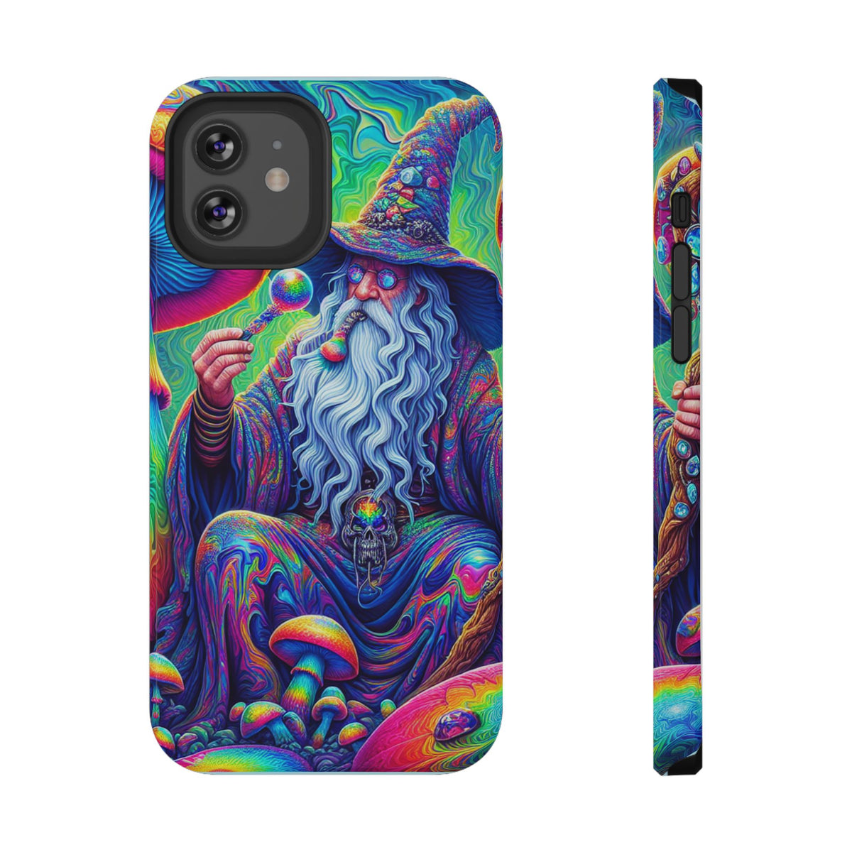 Psychedelic Wizard Phone Case — Impact‑Resistant Protective Cover