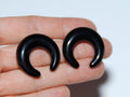 Black Obsidian Pincher Earrings – Stone Ear Gauges