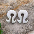 OOAK Jadeite Omega Ear Hangers – 1/2" (13mm)