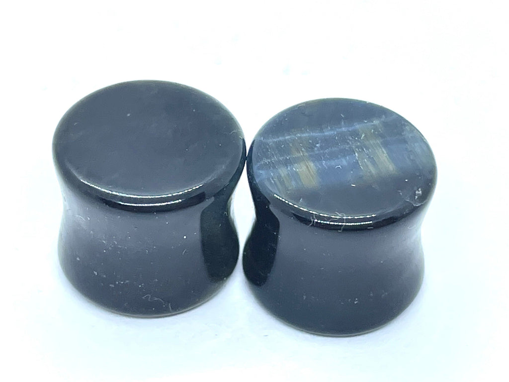 OOAK Blue Tiger’s Eye Plugs – 1/2" (13mm)