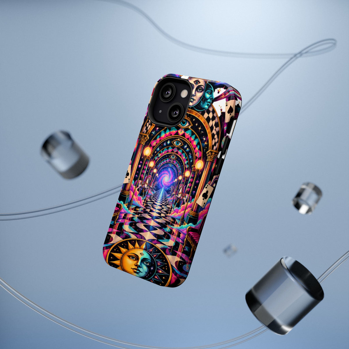 Psychedelic DMT Waiting Room Phone Case — Impact‑Resistant Protective Cover
