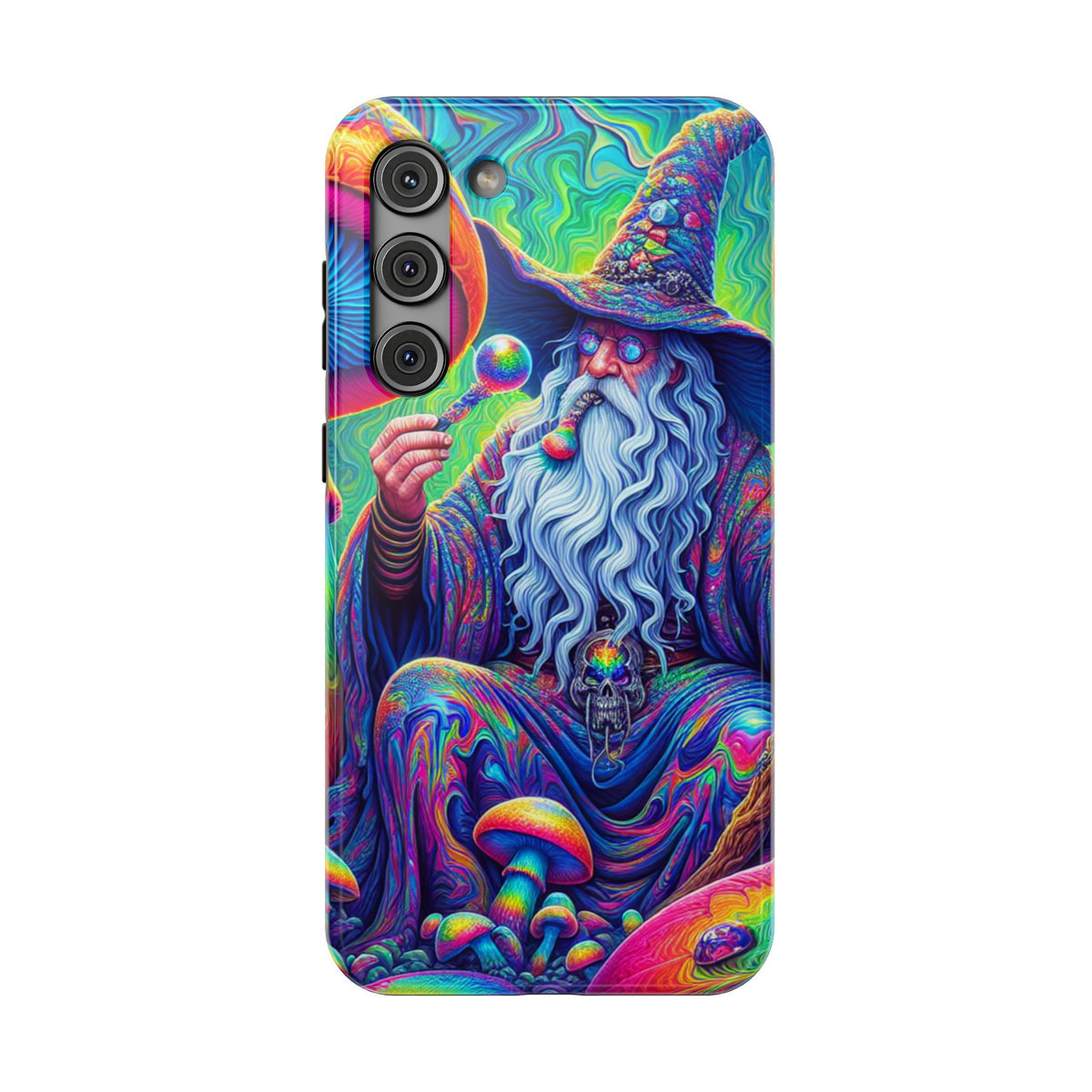 Psychedelic Wizard Phone Case — Impact‑Resistant Protective Cover
