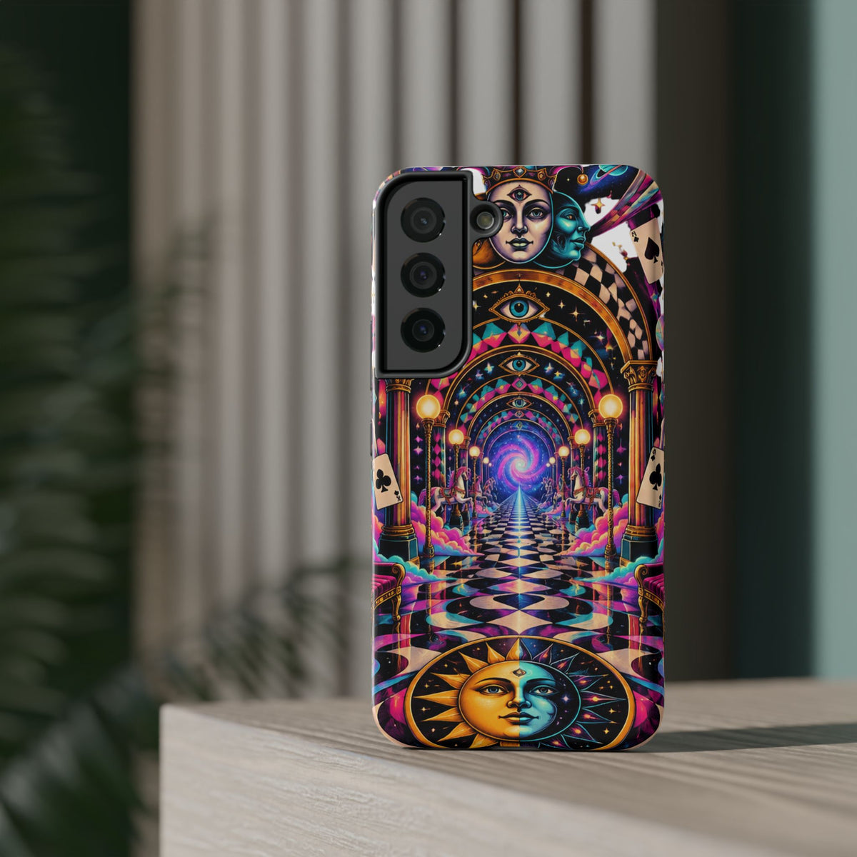Psychedelic DMT Waiting Room Phone Case — Impact‑Resistant Protective Cover