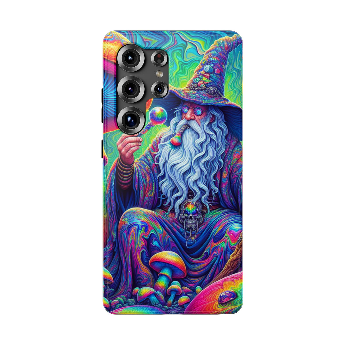 Psychedelic Wizard Phone Case — Impact‑Resistant Protective Cover