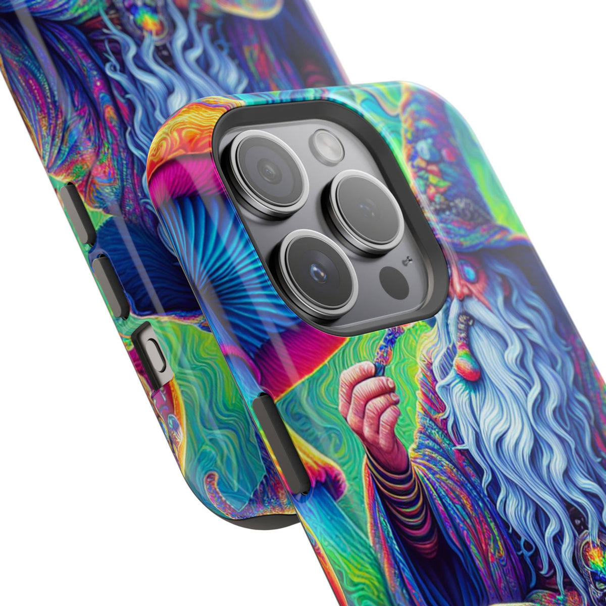 Psychedelic Wizard Phone Case — Impact‑Resistant Protective Cover