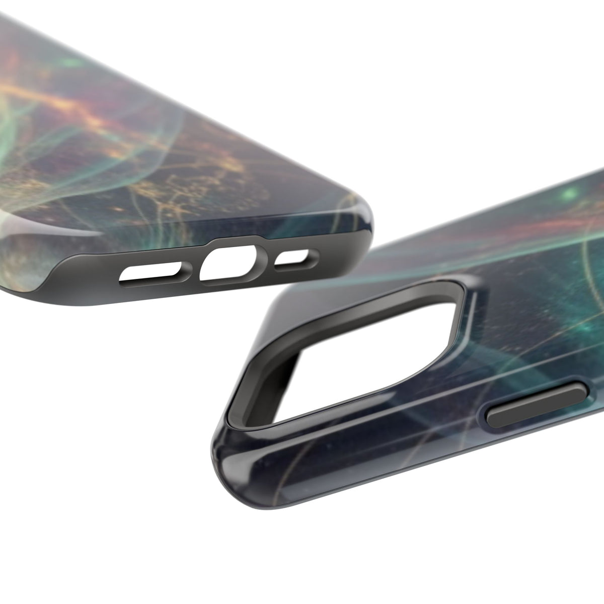 Galaxy Nebula Impact Phone Case — Protective Cosmic Art iPhone Cover