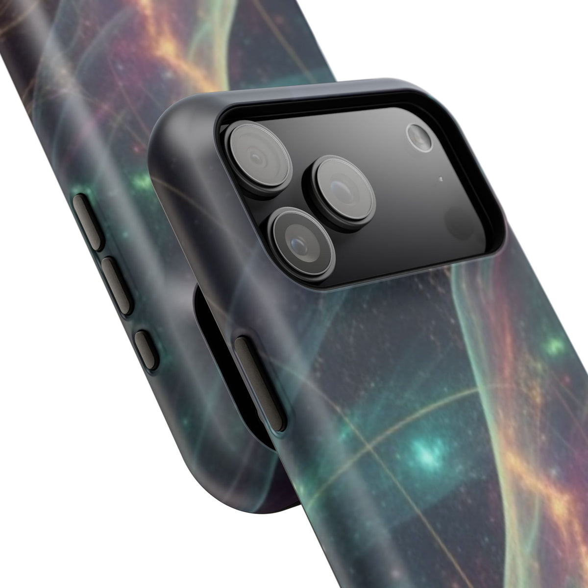 Galaxy Nebula Impact Phone Case — Protective Cosmic Art iPhone Cover