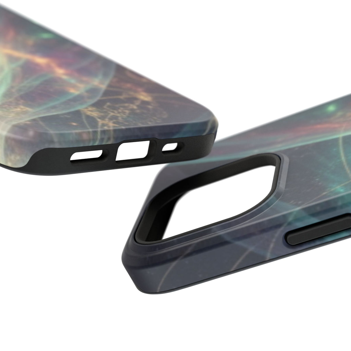 Galaxy Nebula Impact Phone Case — Protective Cosmic Art iPhone Cover
