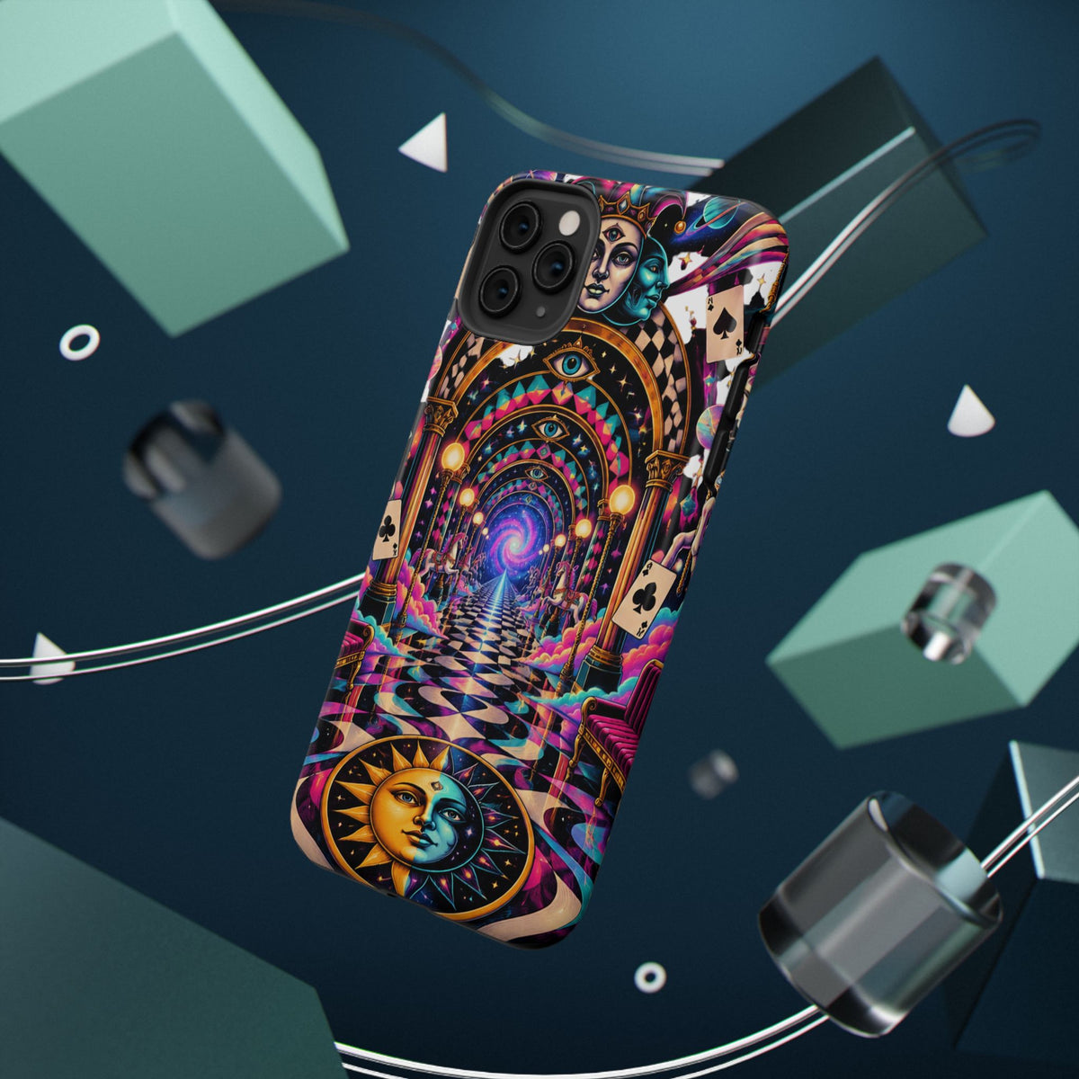 Psychedelic DMT Waiting Room Phone Case — Impact‑Resistant Protective Cover