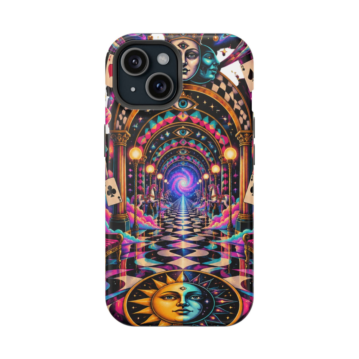 Psychedelic DMT Waiting Room Phone Case — Impact‑Resistant Protective Cover