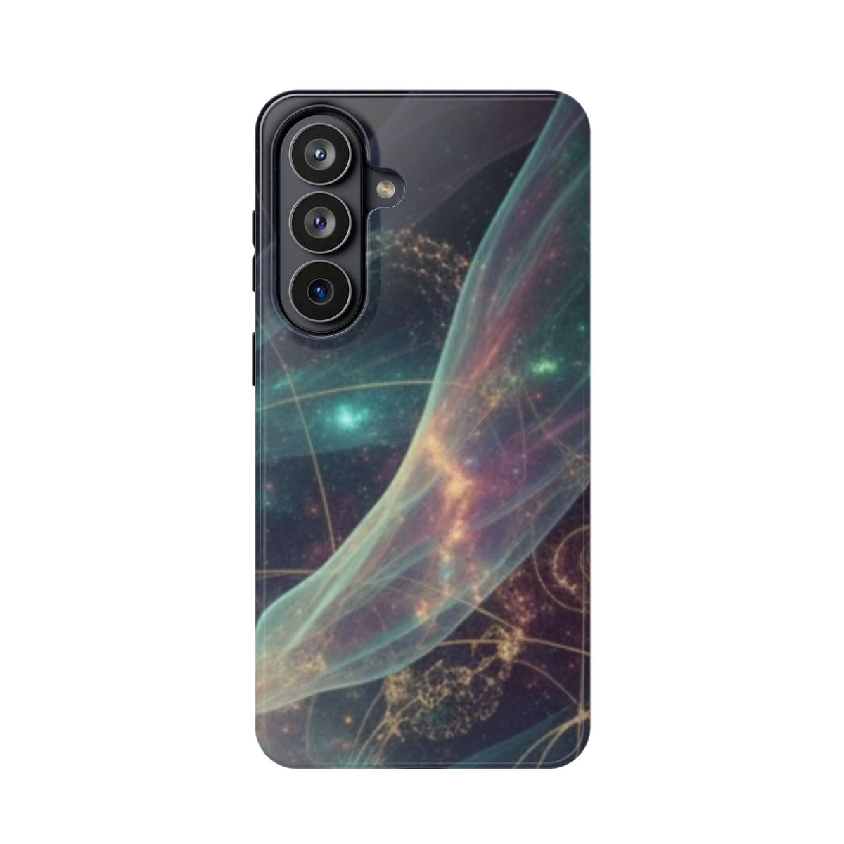 Galaxy Nebula Impact Phone Case — Protective Cosmic Art iPhone Cover